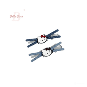 Alternative view of Kẹp tóc xanh hello kitty cute