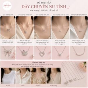 bông tai và dây chuyền